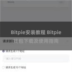 Bitpie安装教程 Bitpie钱包下载及使用指南