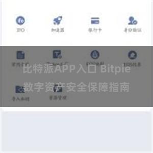 比特派APP入口 Bitpie数字资产安全保障指南