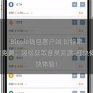 Bitpie钱包客户端 比特派下载免费，轻松获取各类资源-赶快体验！